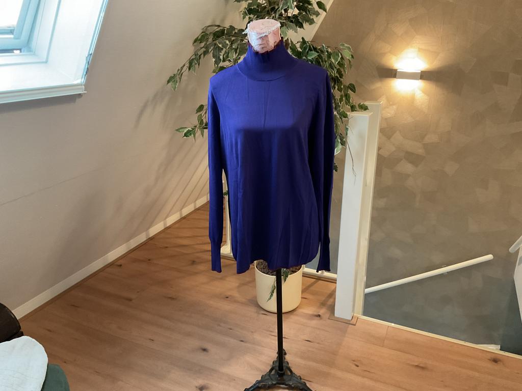 Marina Rinaldi paarse trui met col, maat 46/48, Ophalen of Verzenden, Gedragen, Maat 46/48 (XL) of groter, Paars