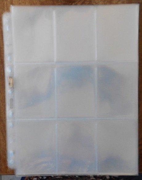 40x Insteekhoezen voor verzamelkaarten = 9-vaks, Ophalen of Verzenden, Gebruikt