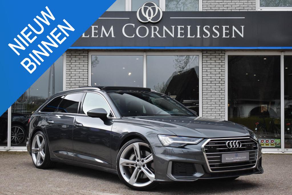 Audi A6 Avant 55 TFSI quattro Sport Pano Leder Trekhaak ACC, Automaat, Gebruikt, 2995 cc, 2000 kg