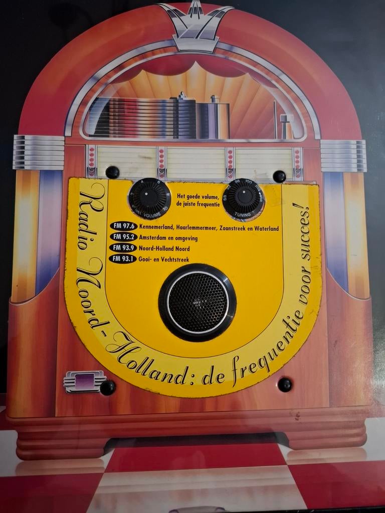 Ringband map Radio Noord-Holland Jukebox Model Radio, Ophalen of Verzenden, Gebruikt, Radio