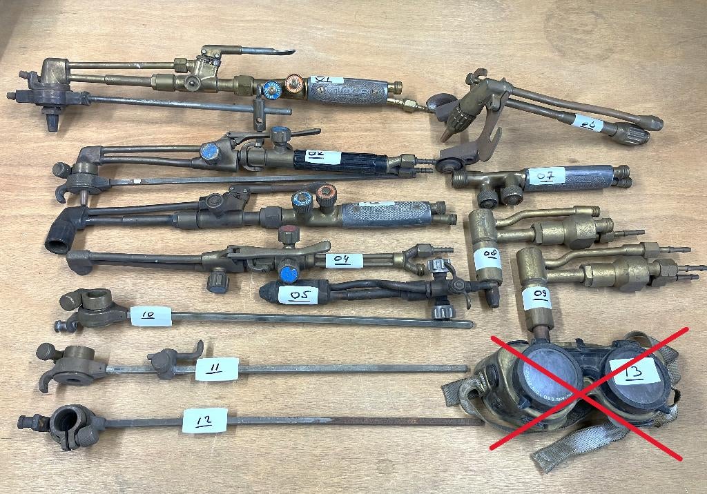 Las / snijbranders Loosco, Gloor, MESSER, MULLER, enz., Doe-het-zelf en Verbouw, Ophalen of Verzenden, Gebruikt, 250 ampère of meer