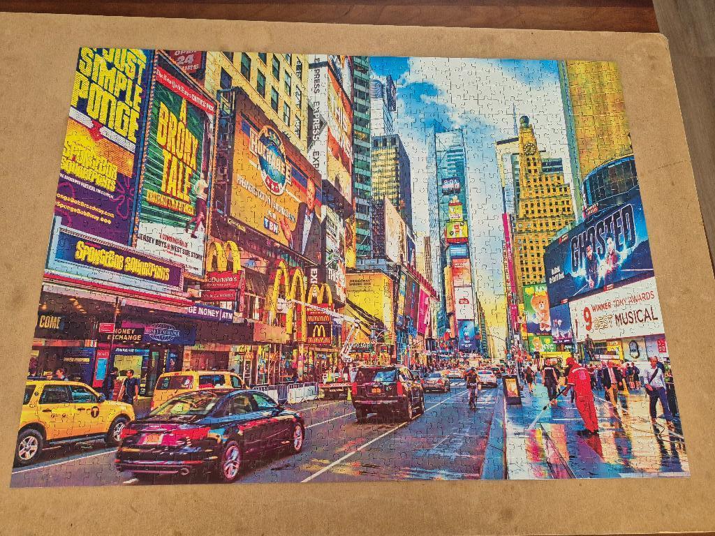 New York puzzel,Kodak, 1000., Ophalen of Verzenden, 500 t/m 1500 stukjes, Zo goed als nieuw, Legpuzzel
