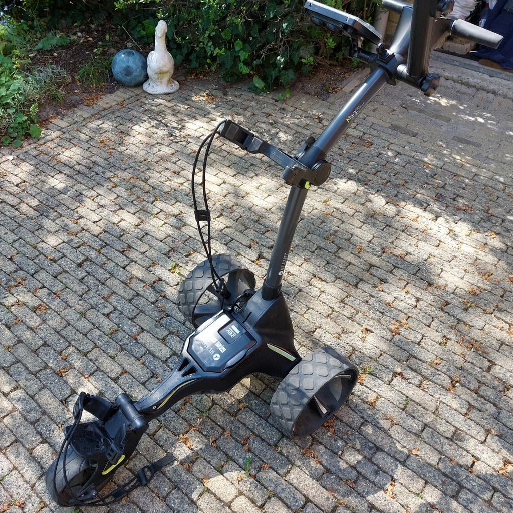 Motocaddy M3 GPS DHC elektrische golftrolley, Ophalen of Verzenden, Gebruikt, Golfkar, Overige merken