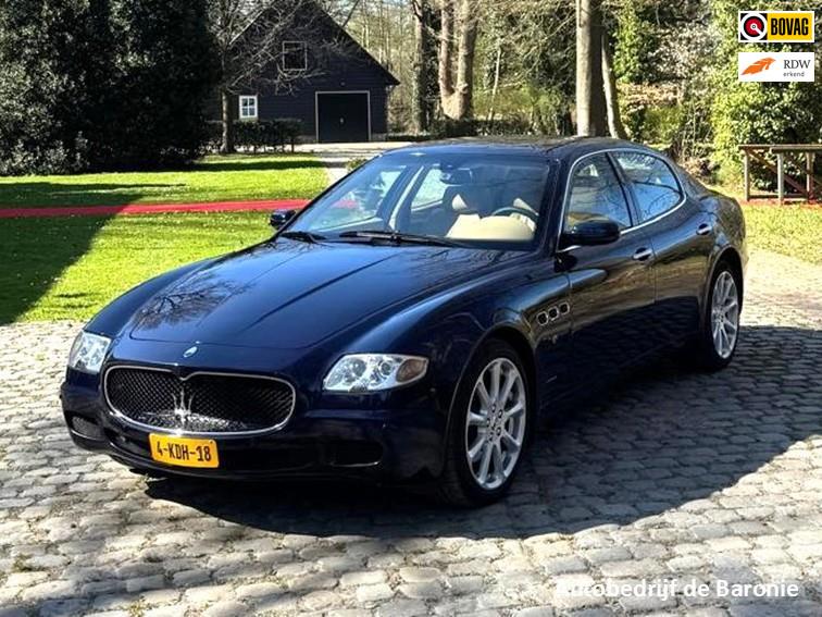 Maserati Quattroporte 4.2, Gebruikt, 8 cilinders, Blauw, Leder