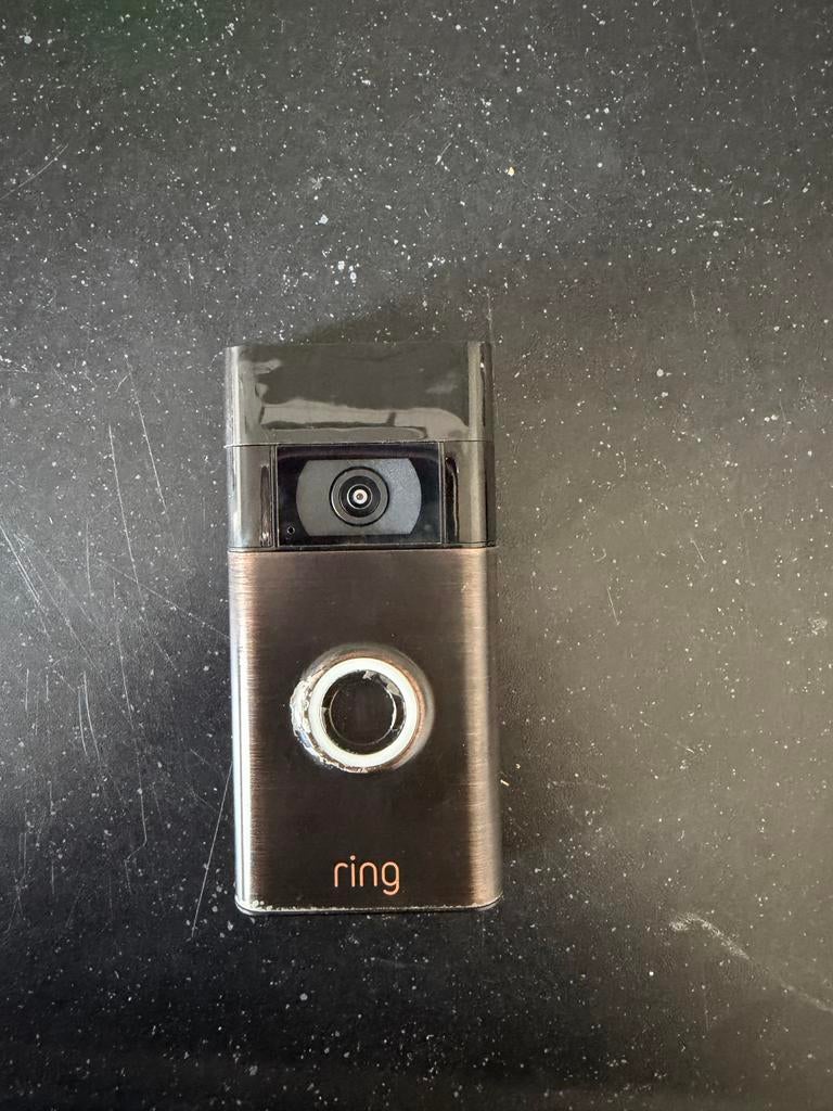 Ring deurbel met camera, Ophalen of Verzenden, Bewegingsdetectiesensor, Gebruikt, Draadloos