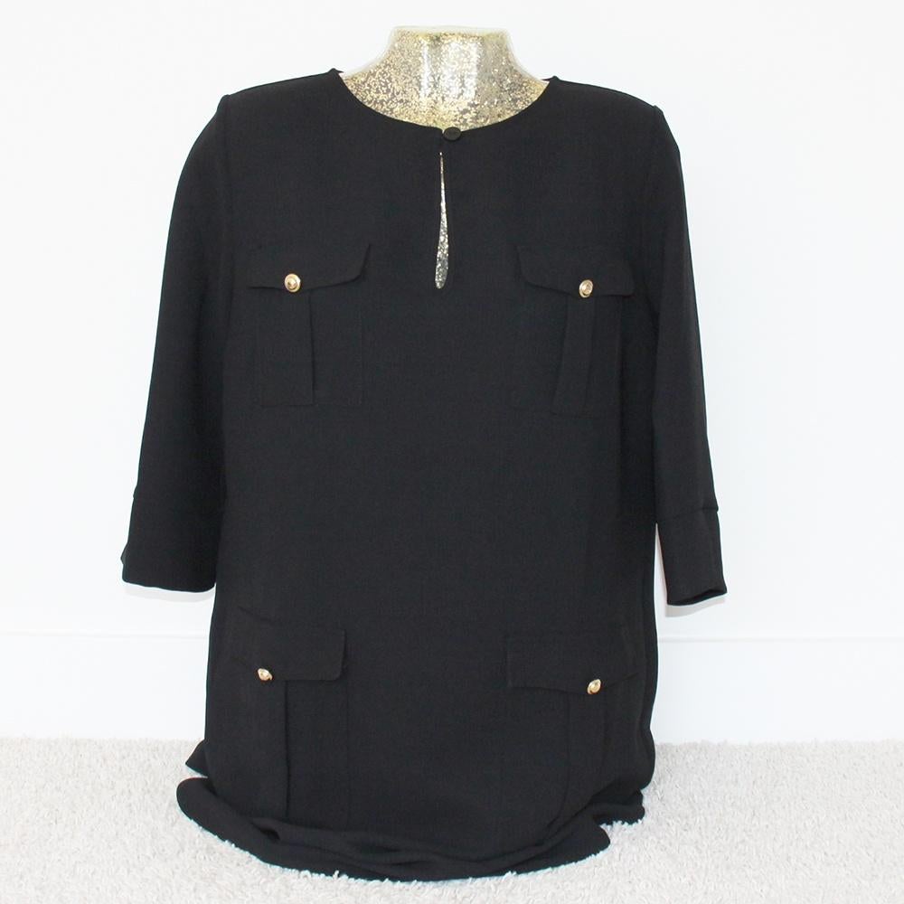 Mooie Rinascimento Jurk (XS) - 87 € 55,-, Kleding | Dames, Jurken, Zo goed als nieuw, Maat 34 (XS) of kleiner, Zwart, Boven de knie