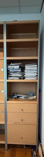 Moduloo (Kewlox) kast met beukenhouten frame en MDF lades, Ophalen, Gebruikt, 200 cm of meer, 50 tot 100 cm