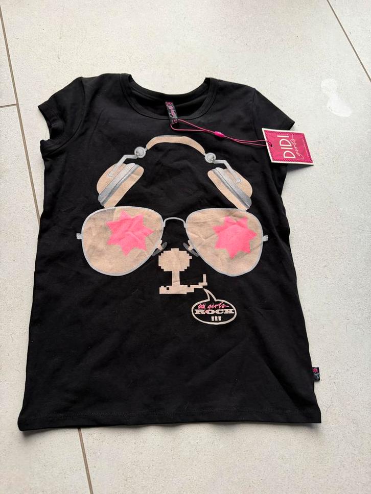 Nieuw Didi Girls T-shirt met koptelefoon en zonnebril, Kinderen en Baby's, Kinderkleding | Overige, Nieuw, Meisje, Ophalen of Verzenden
