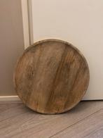 Houten plateau, Gebruikt, Schaal, Rond, Ophalen of Verzenden