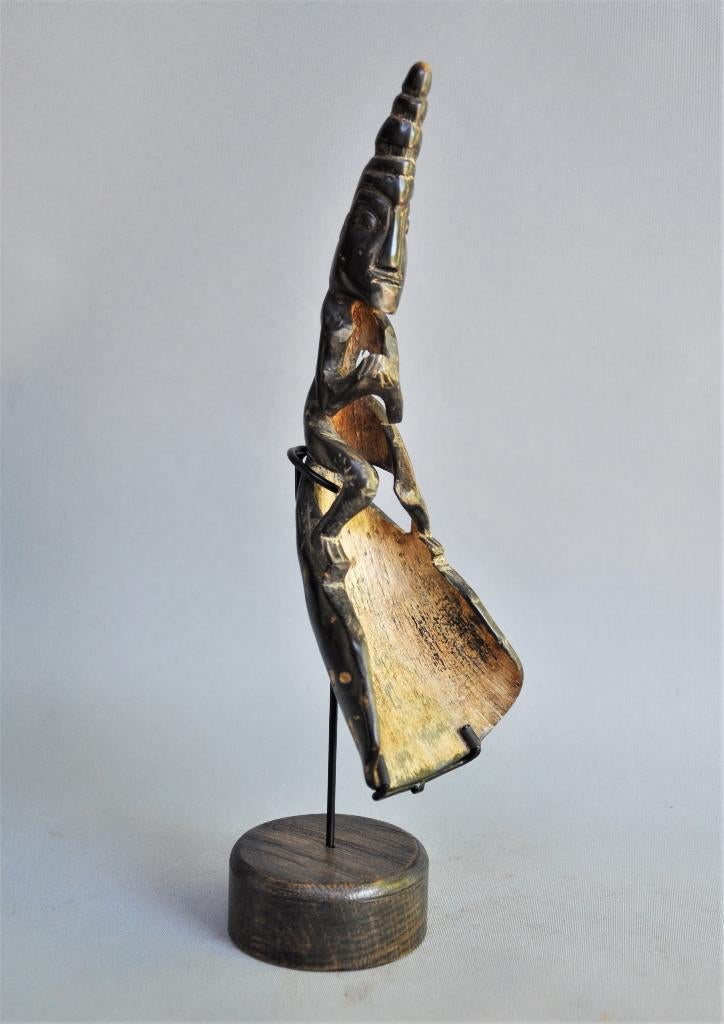 Ceremoniële lepel uit dierlijke hoorn, SULAWESI, Indonesië, Ophalen of Verzenden