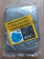 Nieuw: Opblaasbare stoel fauteuil zilver grijs, Ophalen of Verzenden, Nieuw, Grijs, Eén