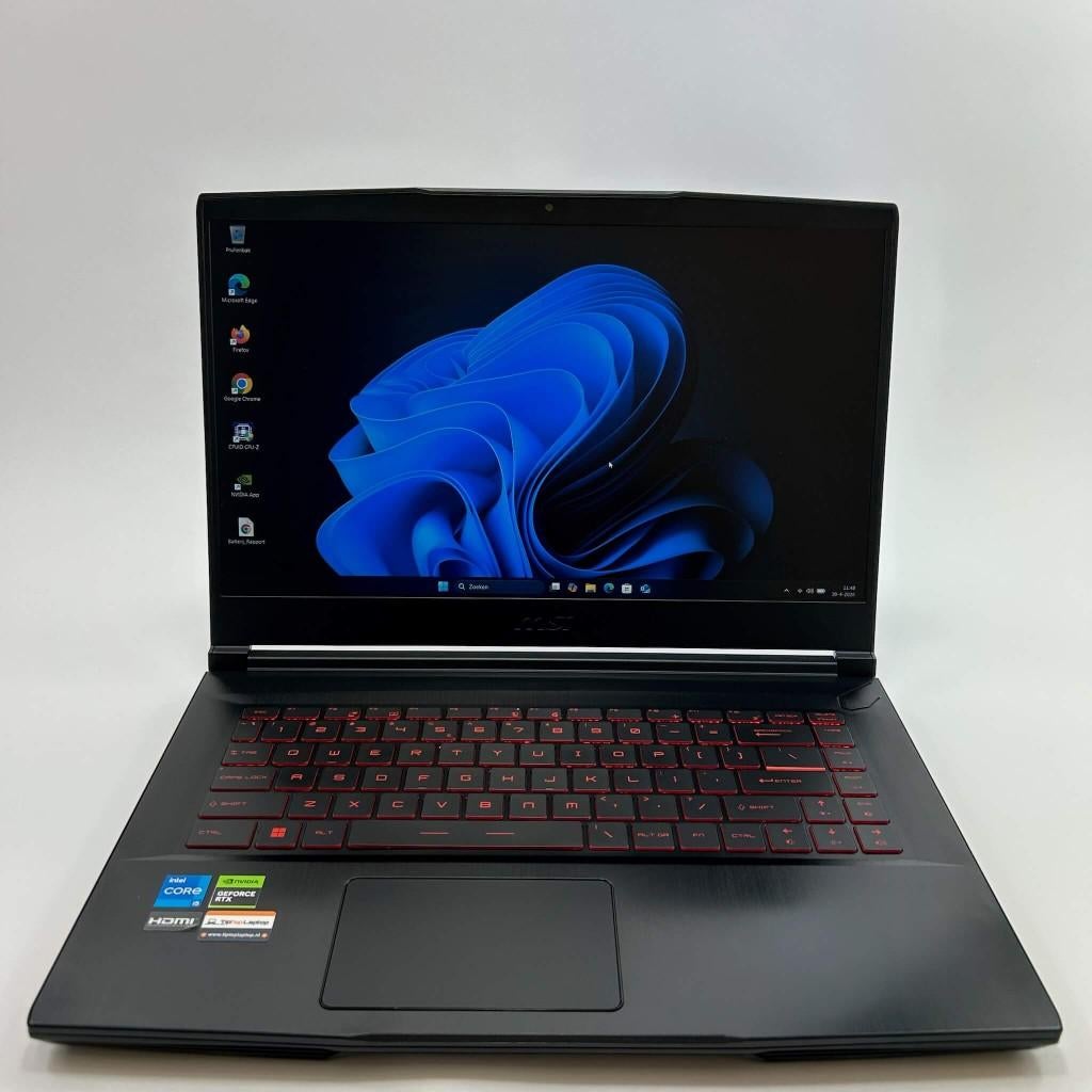 MSI Thin GF63 | i5-12450H | RTX 2050 | 16GB | 512GB, Computers en Software, Windows Laptops, Met videokaart, Refurbished, SSD