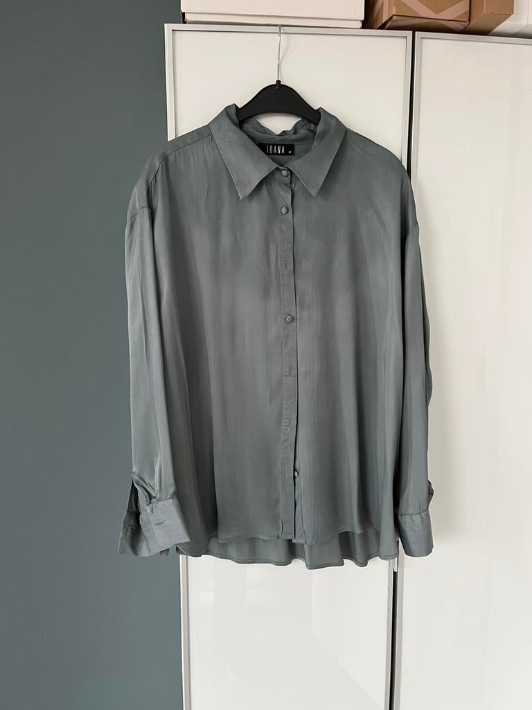 Bijna nieuw IBANA blouse maat 40 petrol, Ophalen of Verzenden, Zo goed als nieuw, Maat 42/44 (L), Blauw