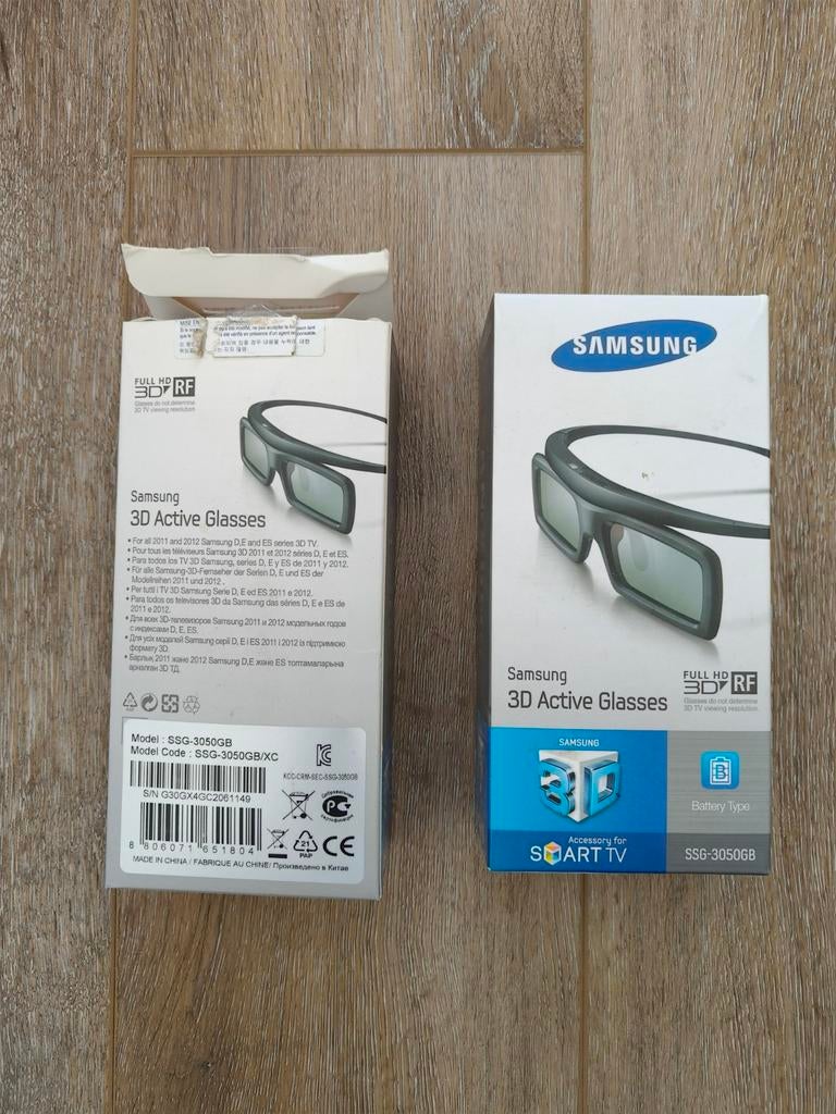 Samsung full HD 3D brillen 2 stuks., Ophalen of Verzenden, Zo goed als nieuw