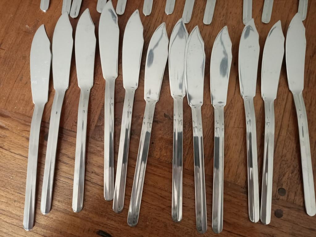 Visbestek Palermo Inox 24 delig, Ophalen of Verzenden, Rvs of Chroom