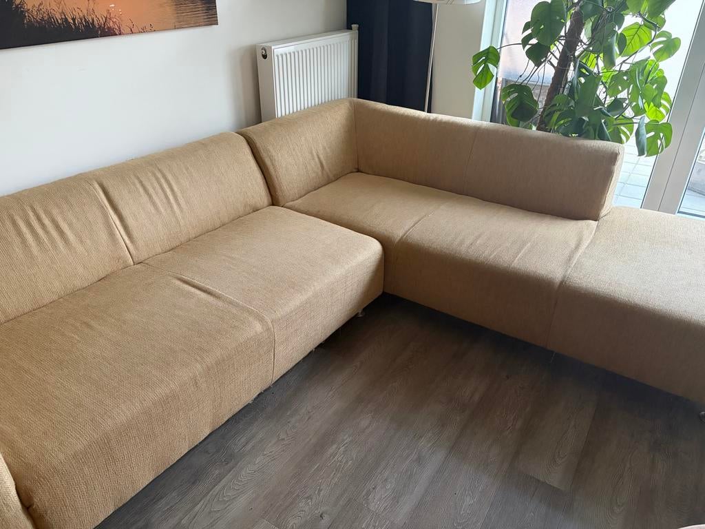 Grote hoekbank, goed onderhouden, Huis en Inrichting, Banken | Bankstellen, Ophalen, Gebruikt, 100 tot 125 cm, Hoekbank