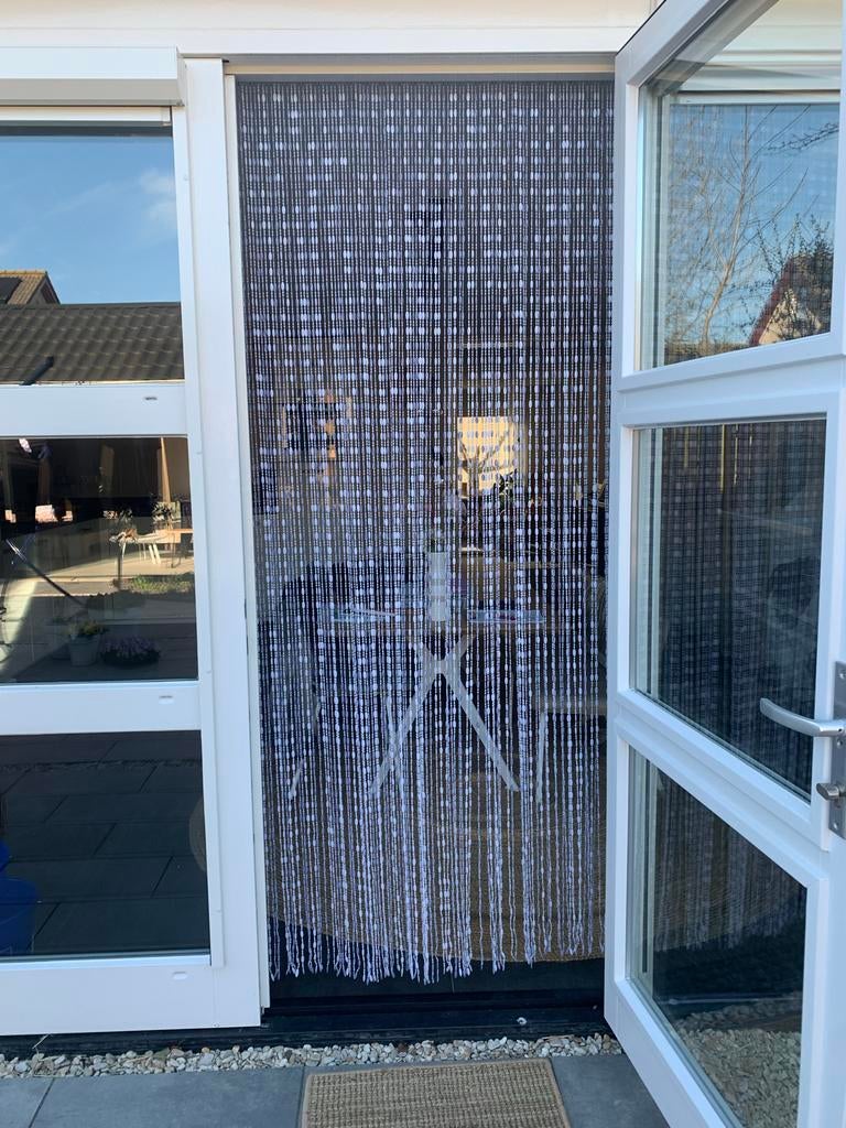 LIVN kralengordijn / vliegengordijn, 200 cm of meer, Wit, Zo goed als nieuw, 50 tot 100 cm