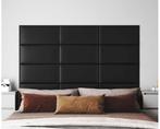2x vidaXL wand hoofdbord zwart (nieuw in doos), Ophalen of Verzenden, Zo goed als nieuw, Tweepersoons, Zwart