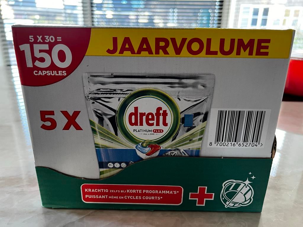 Dreft Platinum Plus tabletten - Voordeelpak - Scherpe prijs!, Ophalen of Verzenden, Schoonmaakmiddel