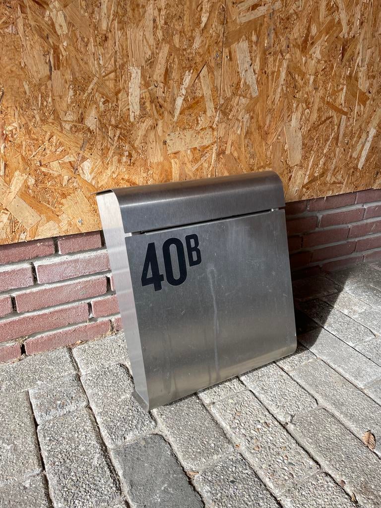 RVS 316 brievenbus, Ophalen, Gebruikt, Rvs, Staande brievenbus