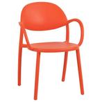 NIEUWE Kwantum Robbio tuinstoel kunststof rood, Tuin en Terras, Ophalen of Verzenden, Nieuw, Kunststof, Stapelbaar