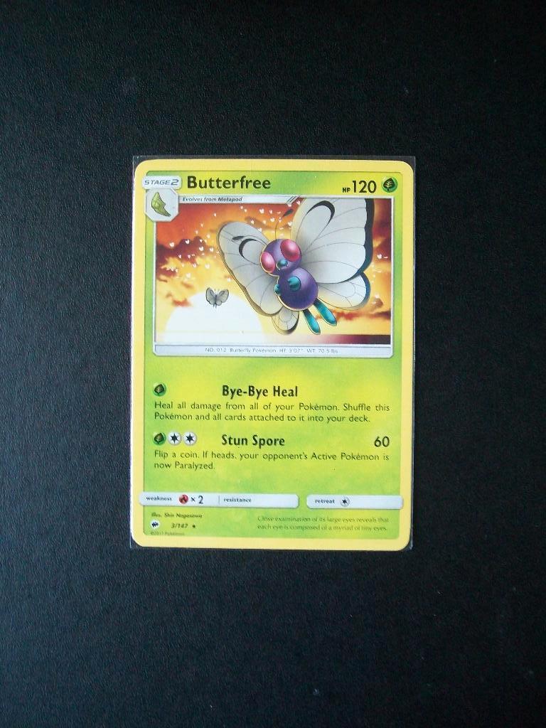 9099: Nieuwe Pokemon Kaart BUTTERFREE hp 120 (3/147) 2017, Verzenden, Nieuw, Losse kaart