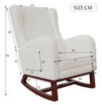 Nieuwe schommelstoel (bouwpakket) - mist haakjes, Huis en Inrichting, Fauteuils, Nieuw, 75 tot 100 cm, Ophalen of Verzenden, 50 tot 75 cm