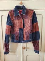 Meerkleurig ribstof jasje - small, Kleding | Dames, Bruin, Ophalen of Verzenden, Maat 36 (S), ONLY