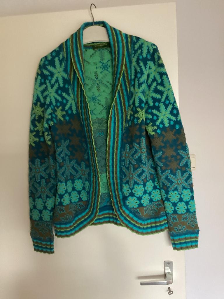 Groen/ bruin Oilily vest., Ophalen of Verzenden, Zo goed als nieuw, Maat 36 (S), Bruin
