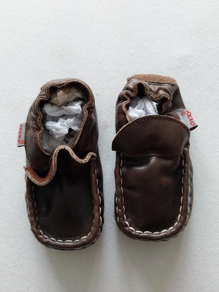 Oxxy donkerbruine leren babyschoentjes maat 19 NIEUW, Kinderen en Baby's, Babykleding | Schoentjes en Sokjes, Nieuw, Jongetje of Meisje