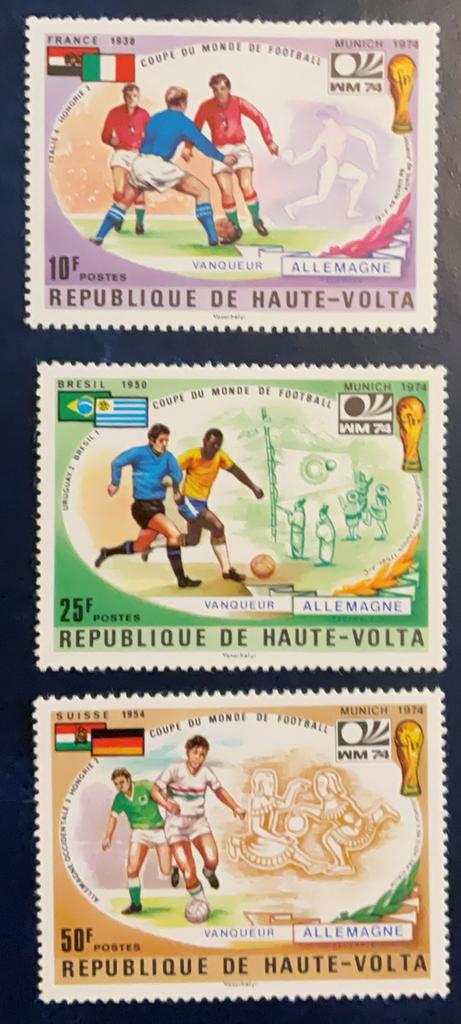 Opper Volta - WK VOETBAL 1974 München, Ophalen of Verzenden, Postfris, Sport