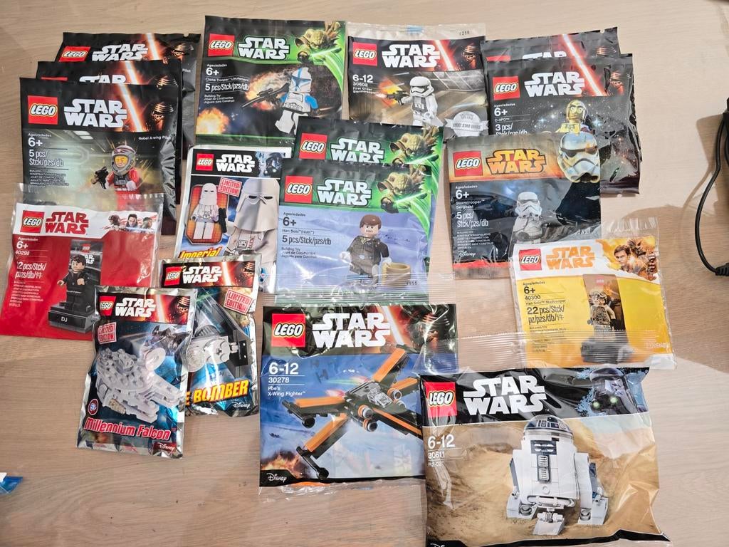 Grote partij LEGO Star Wars polybags en minifiguren, Inclusief minifiguren, Star Wars, Lego, Nieuw