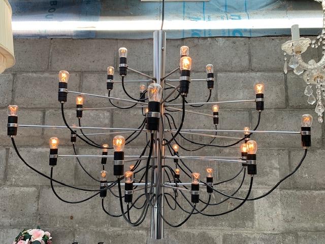 Flos 2097/30 Chandelier Designerlamp, Ophalen, Gebruikt, Metaal, 75 cm of meer