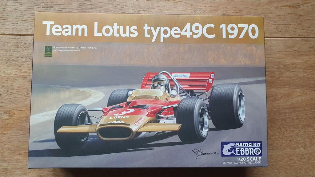 Ebbro 1/20 Lotus 49C 1970, Hobby en Vrije tijd, Modelbouw | Auto's en Voertuigen, Overige merken, Auto, Groter dan 1:32, Nieuw