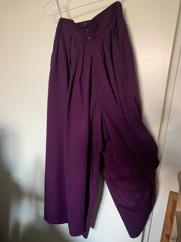 Vintage broekrok, jaren 80, pruimkleur, 38/40, Kleding | Dames, Ophalen of Verzenden, Zo goed als nieuw