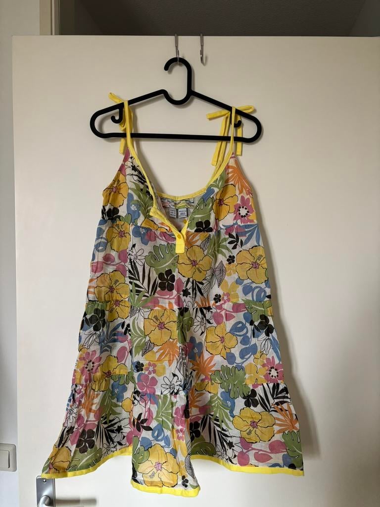 Nieuwe jurk Zara geel met bloemen maat M, Maat 38/40 (M), Geel, Nieuw, Ophalen of Verzenden