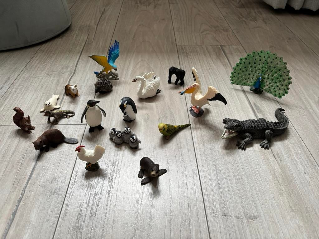 Schleich dierentuin dieren in nieuwstaat!, Ophalen of Verzenden, Zo goed als nieuw, Paard, Beeldje of Figuurtje