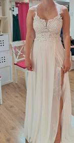 Witte trouw/galajurk, Ophalen of Verzenden, Gedragen, Wit, Trouwjurk