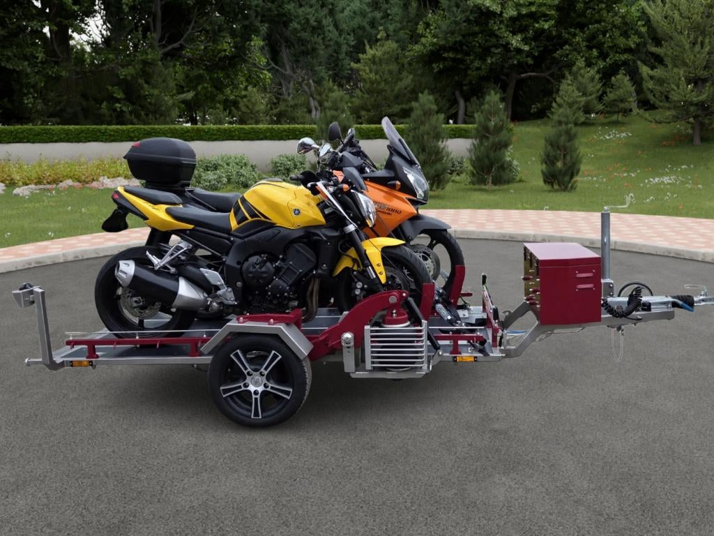 Motortrailer voor 2 motoren., Motoren, Ophalen of Verzenden