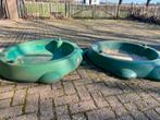 Zandbak/Waterschelp (2 stuks) - Ideaal voor dieren, Ophalen, Gebruikt