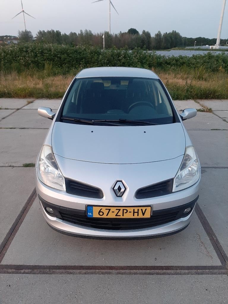 Renault Clio 1.2 TCE 5-DRS 2008 Grijs, D-Riem vv, Airco, Voorwielaandrijving, Zwart, 4 cilinders, 100 pk
