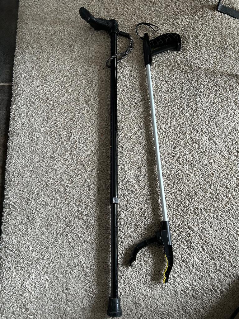 Wandelstok en grijper, Ophalen, Gebruikt