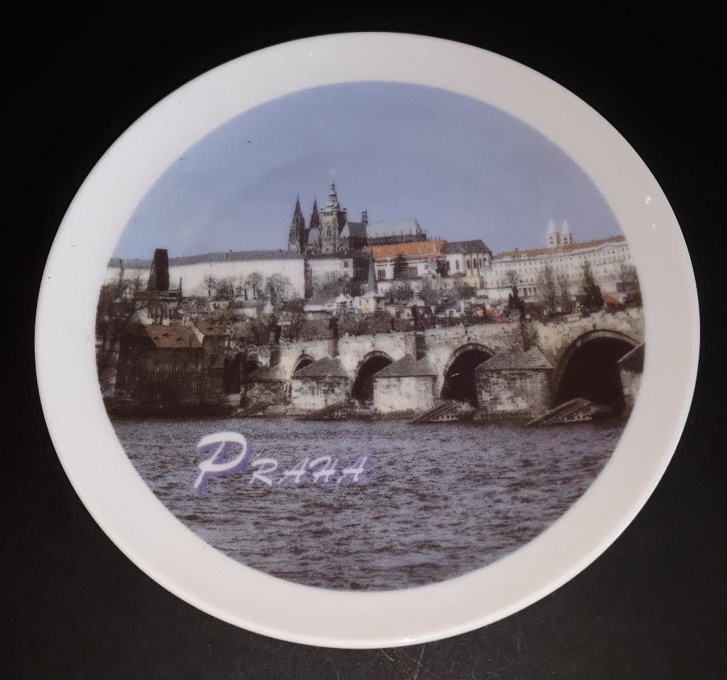 Mooi wandbord - Praag - gemerkt, Antiek en Kunst, Ophalen of Verzenden