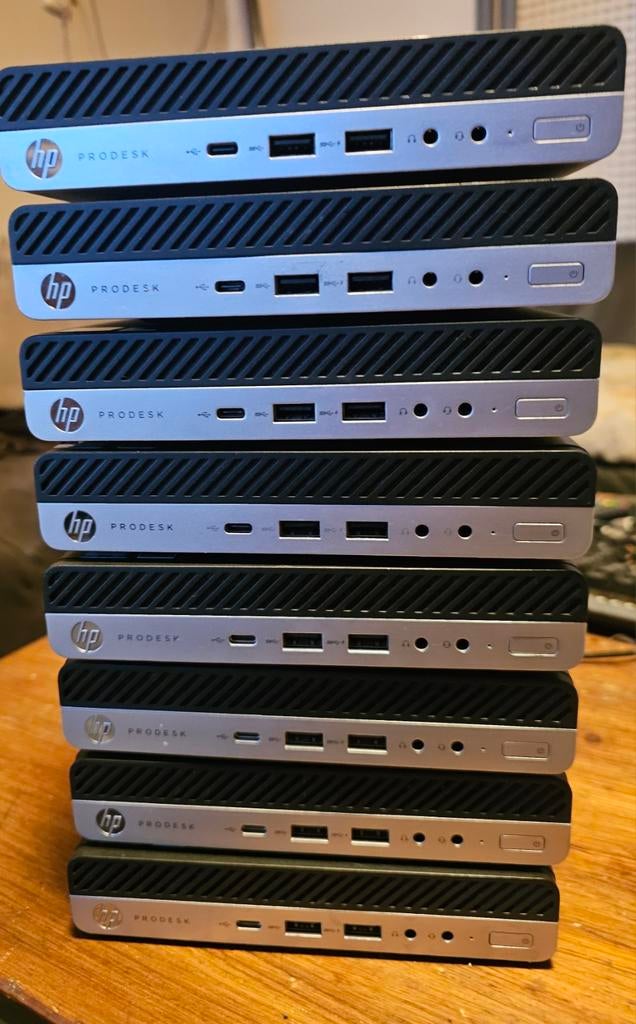4x HP ProDesk 600 G3 mini i5-7500T / 8gb / 256gb, Computers en Software, Desktop Pc's, Gebruikt, 8 GB, Ophalen of Verzenden, HP