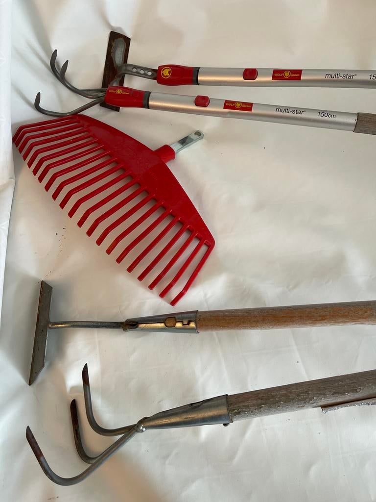 Wolf-Garten Multi-Star Tuingereedschap Set met Hark, Ophalen, Gebruikt, Hark