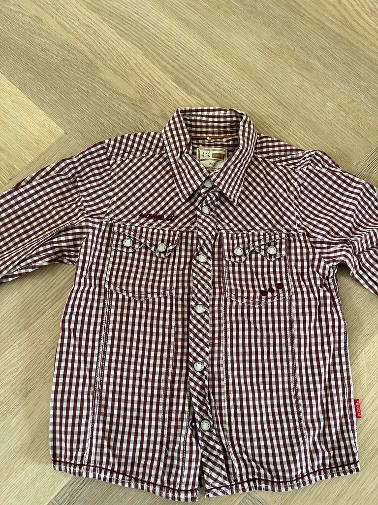 Geruit overhemd voor jongens - 104, Kinderen en Baby's, Kinderkleding | Maat 104, Ophalen of Verzenden, Zo goed als nieuw, Jongen