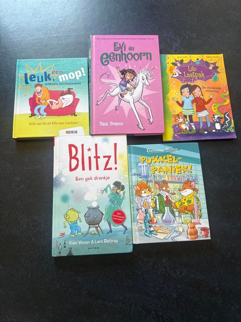 Avi m4, E4, Evi eenhoorn, Blitz, Geronimo Stilton, Boeken, Ophalen of Verzenden, Gelezen, Fictie algemeen