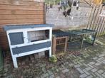 Konijnenkooi kunststof met ren, Dieren en Toebehoren, Ophalen, 110 cm of meer, Kooi, Minder dan 60 cm