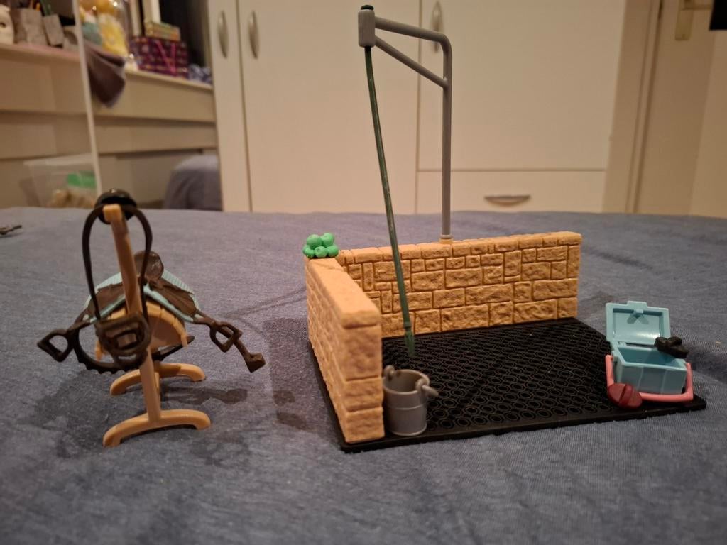 Schleich paarden poetsplaats, Ophalen of Verzenden