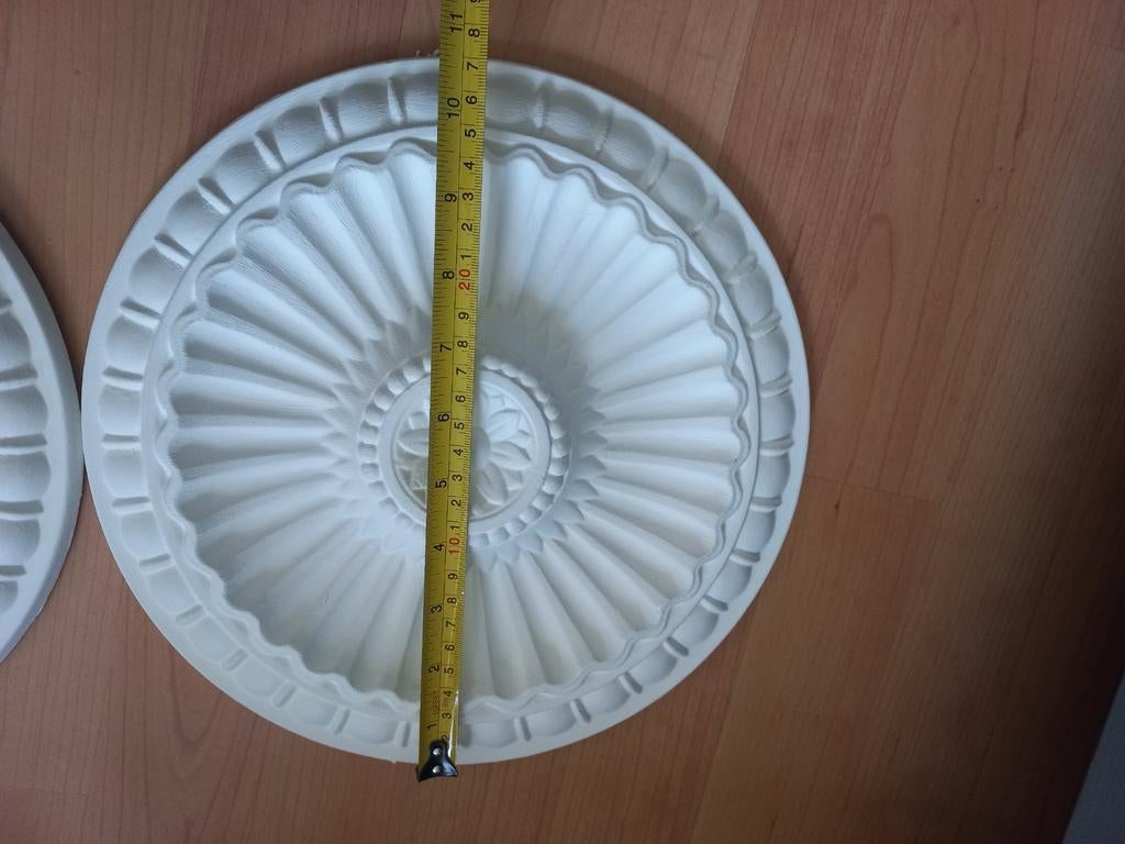 Plafond ornament,afwerking,gips, rozet wit, Ophalen of Verzenden